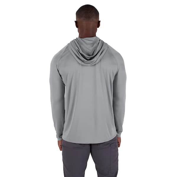 Milwaukee Men's WORKSKIN Gray Large Hooded Sun Shirt M550G-L - The
