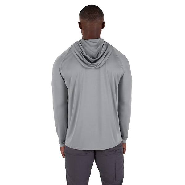 Milwaukee Men's WORKSKIN Gray Medium Hooded Sun Shirt M550G-M