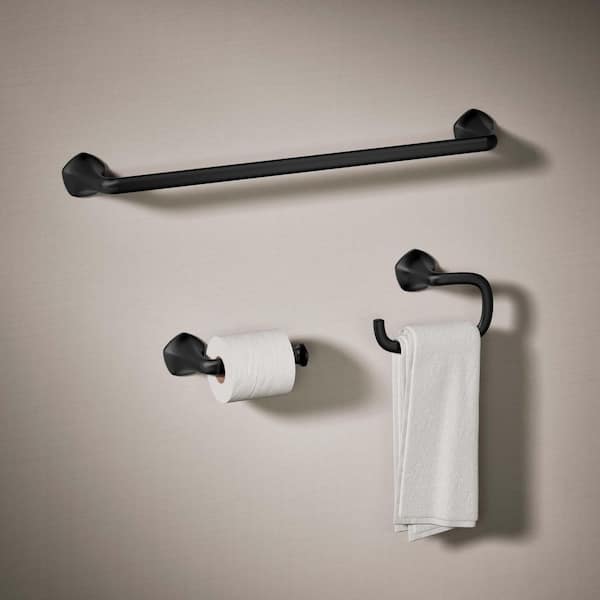 Sundae 3-Piece Bath Hardware Set in Matte Black