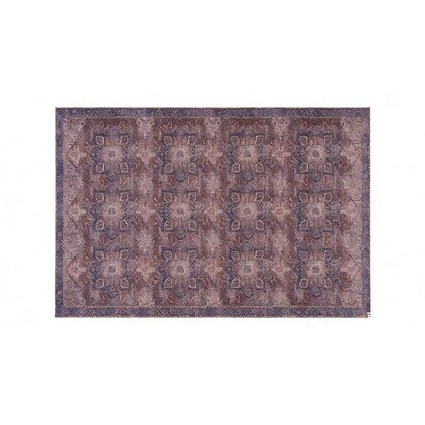 2 ft. x 10 ft. Burgundy Abstract Washable for Bedroom, Living Room, Dining Room Area Rug