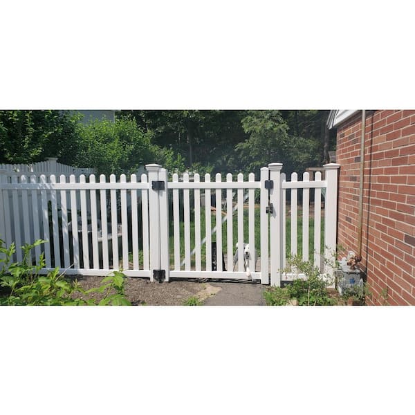 4 in. x 4 in. x 6 ft. White Vinyl Fence Gate Blank Post