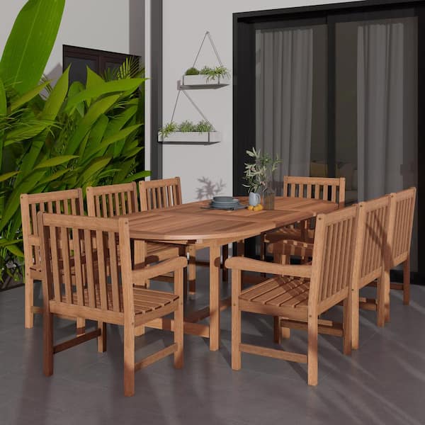 Milano Grand Deluxe 9-Piece Extendable Patio Dining Set