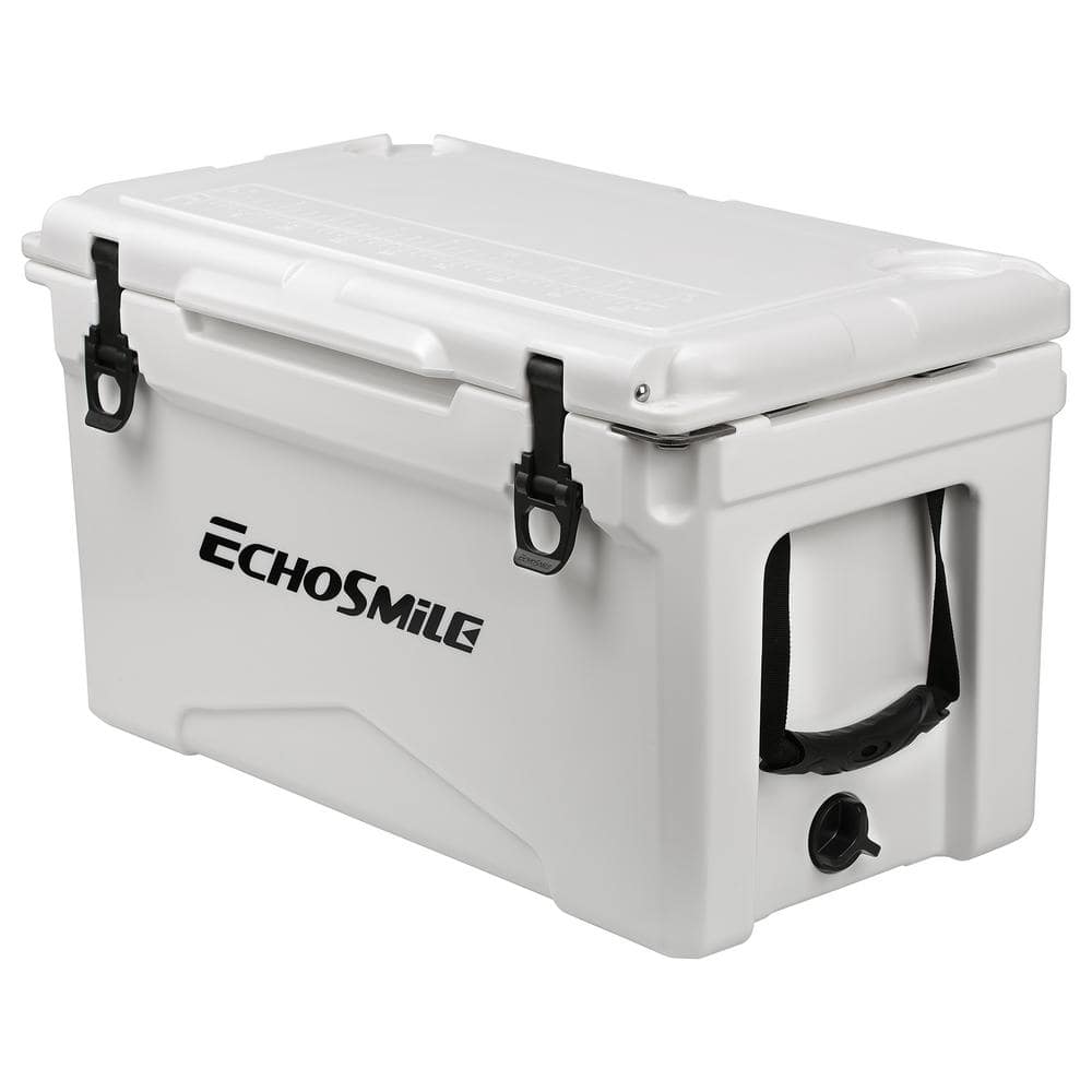 EchoSmile 40 qt. Rotomolded Cooler in White TER-LCL040WB - The