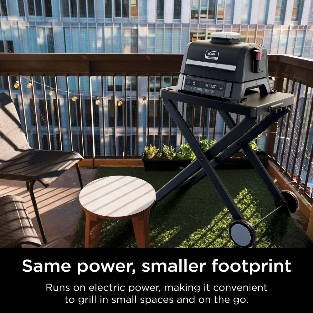 Woodfire Outdoor, Smoker and Electric Grill in Black with Woodfire All-Purpose Starter Pack Pellets, Weather Resistant - Thumbnail 3