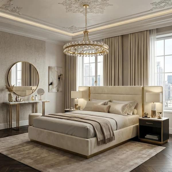 Jackson 8-Light 24 In. Brass Crystal Traditional Circle Dimmable Chandeliers Living Dining Foyer Lighting