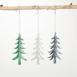 5.5 in. Pearlescent Tree Ornament (Set of 3)