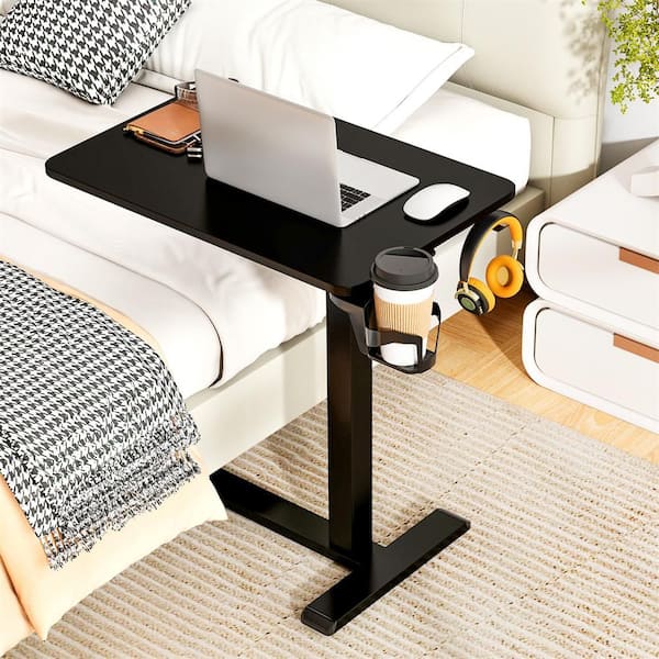 HONEY JOY 24 in. Mobile Standing Desk Pneumatic Height Adjustable