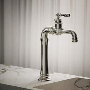 Artifacts Gentleman's Single-Hole Single-Handle Bathroom Faucet in Vibrant Polished Nickel