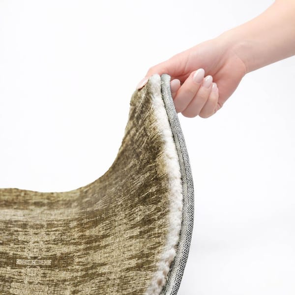 Dream Shag Premium Machine Washable Abstract ADS580 Chocolate 10 ft. x 14 ft. Area Rug