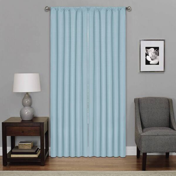 eclipse kendall blackout rod-pocket single curtain panel