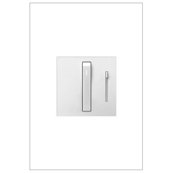 Legrand adorne Whisper 1100-Watt Single-Pole/3-Way Incandescent/Halogen Dimmer, White