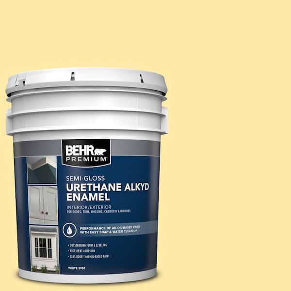 BEHR PREMIUM 5 gal. #AE-21 Harbor Lights Urethane Alkyd Semi-Gloss Enamel Interior/Exterior Paint