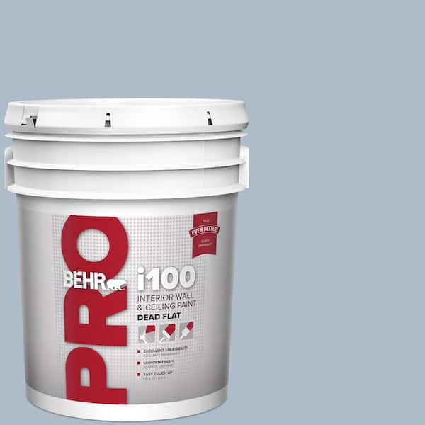 5 gal. #PPU15-16 Simply Blue Dead Flat Interior Paint