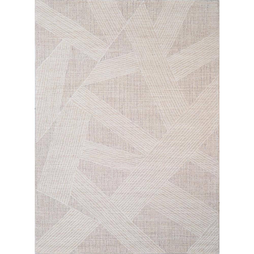Valencia Beige 4 ft. x 6 ft. (3 ft. 6 in. x 5 ft. 6 in.) Geometric Transiti