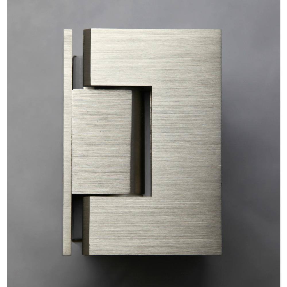 78" Frameless Clear Glass Shower Enclosure with Brushed Nickel Finish