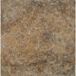 Tuscany Scabas 16 in. x 16 in. x 1.18 in. Tumbled Travertine Paver Tile (1.78 sq. ft.)