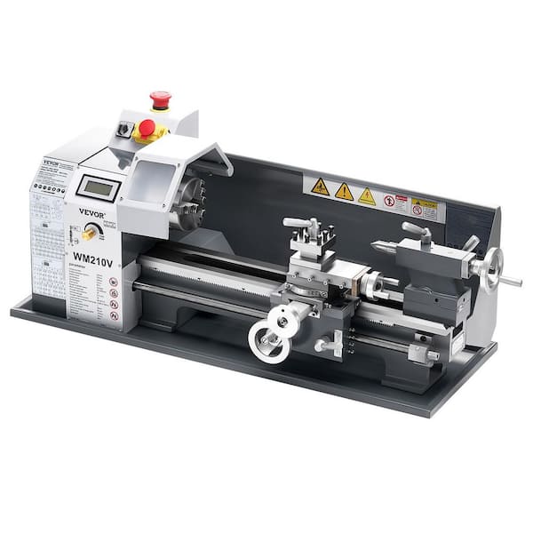 Metal Lathe, 8 x 16 in., 550W Benchtop Lathe Machine, 0-2500 RPM Variable Speed, 0.0003 in. Spindle Accuracy Metal Gear