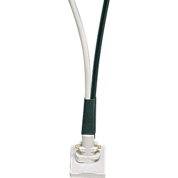Progress Lighting Alpha Trak White Track Lighting Anywhere Power Feed Accessory