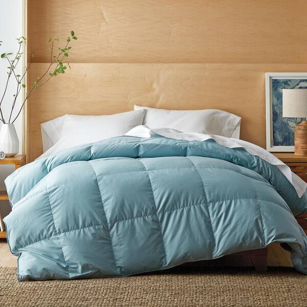 White Bay Super Light Warmth Cloud Blue, Light Blue And White Queen Bedding