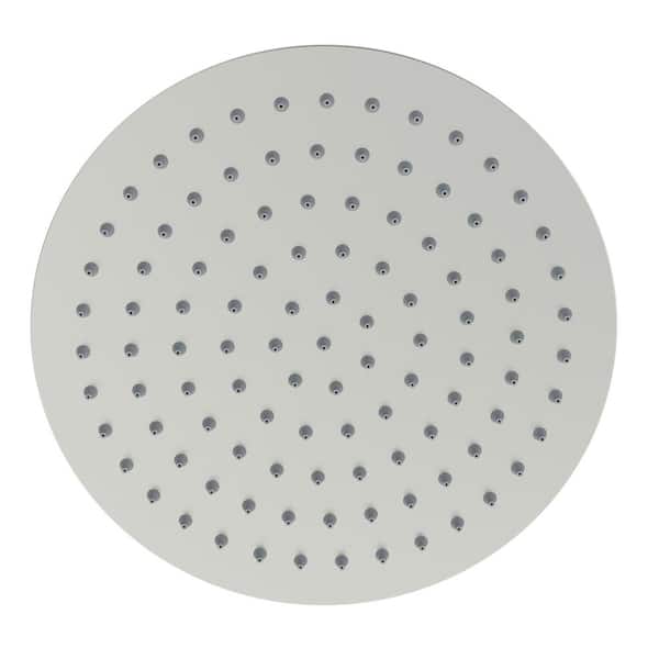 1-Spray Patterns 12 in. Single Ceiling Mount Rain Fixed Shower Head in Brushed Nickel