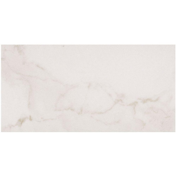 Marazzi VitaElegante Bianco 12 in. x 24 in. Porcelain Floor and Wall Tile