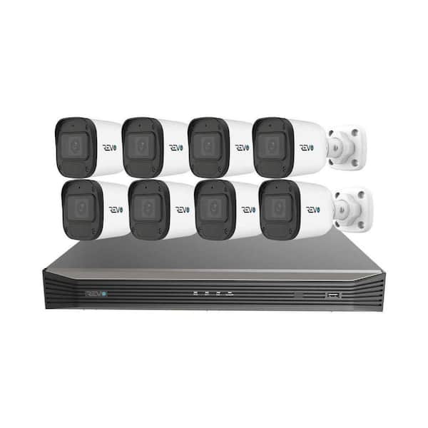 ULTRA BLUE SERIES 4K 16 Channel Wired PoE NVR Smart Security Camera system with 4TB HDD with 8x 2K (4MP) Bullet Cameras
