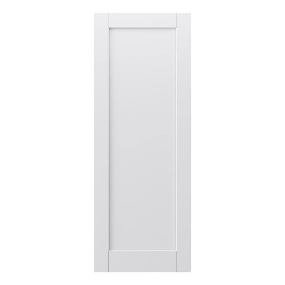 32 in. x 96 in. 1 Panel Solid Core White Primed MDF Interior Door Slab w/o Hardware for French Door, Barn Door price history on PriceWatchPro