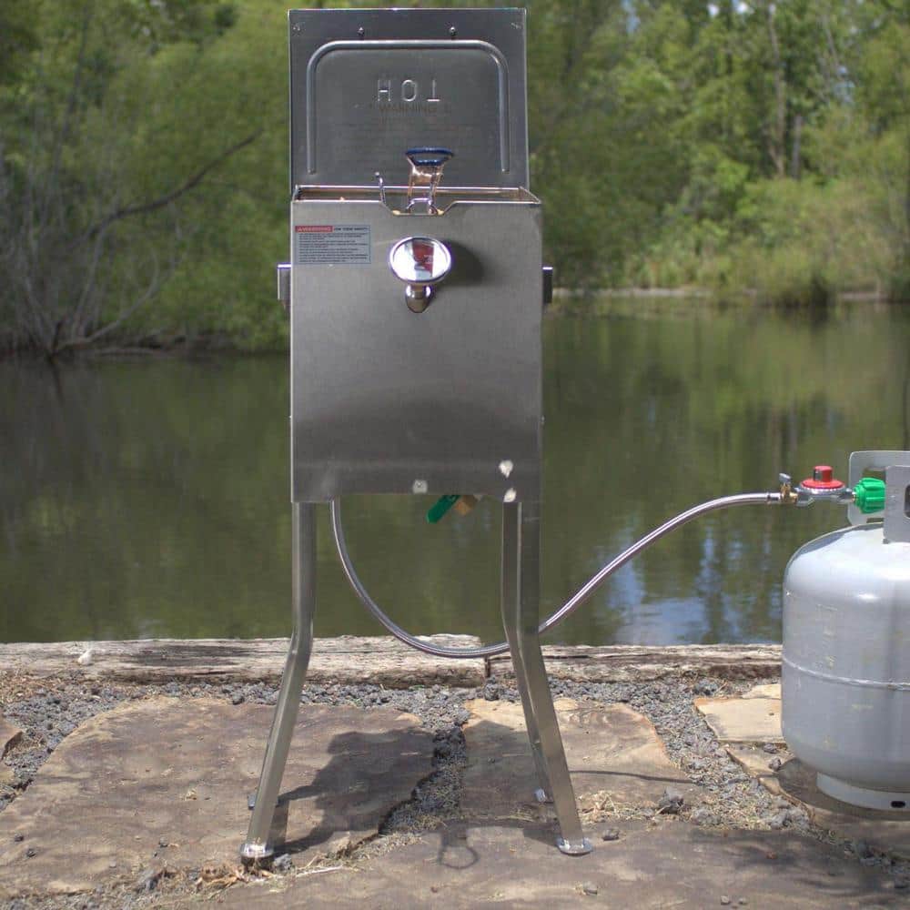Bayou Classic 2.5-gal Silver Stainless Steel Propane Fryer