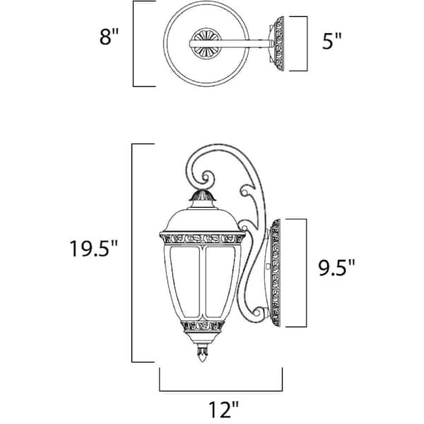 Knob Hill DC-Outdoor Wall Lantern Sconce