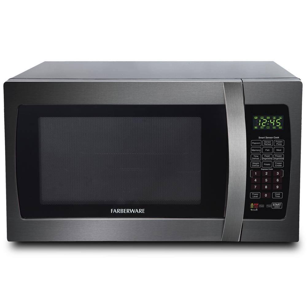 Farberware Black 1.3 cu. ft. 1100Watt Countertop Microwave in
