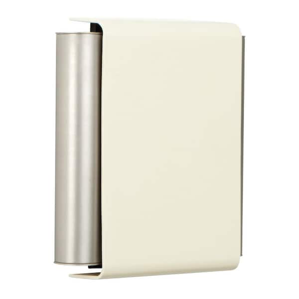 Hardwired Classic 2-Note Doorbell Chime for Front Door, Single-Note for Second Entrance, Pewter Tubes/Designer White