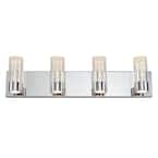 Artika Bubble Cube 24 In Chrome Led Vanity Light Bar Van4bc On The Home Depot