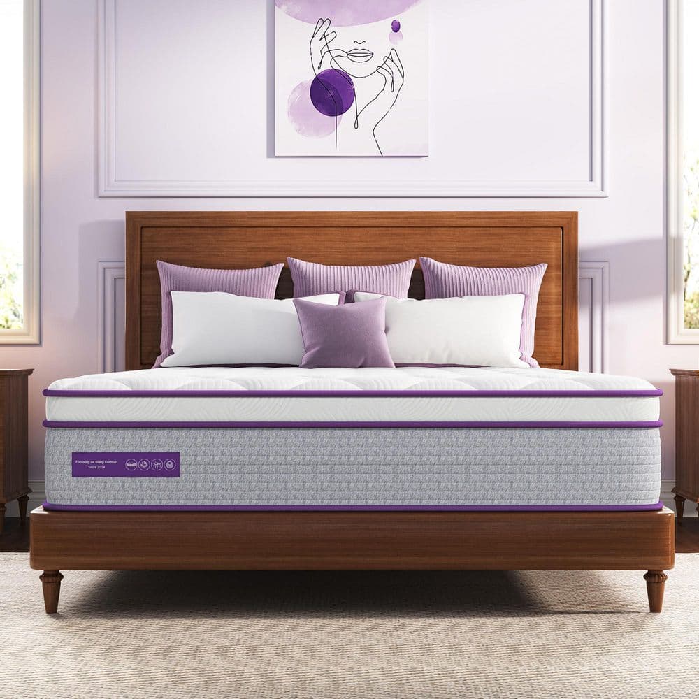 Sersper Style Full Size Medium Firm Hybrid Memory Foam 12 in