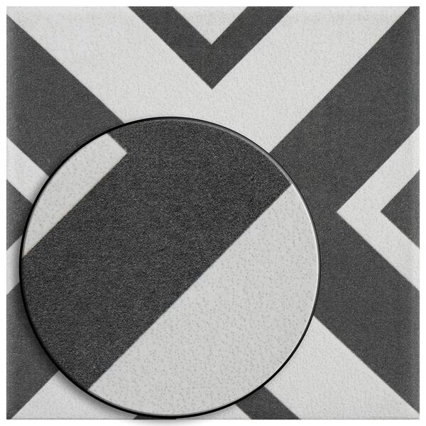 Merola Tile Twenties Mini Vertex 4 in. x 4 in. Ceramic Floor and