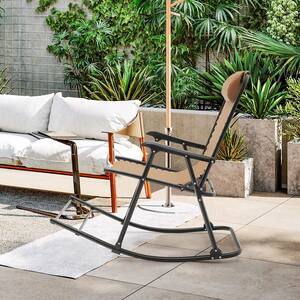 Foldable Rocking Footrest Folding - Outdoor Rocking Chairs - Patio Chairs - The Home Depot