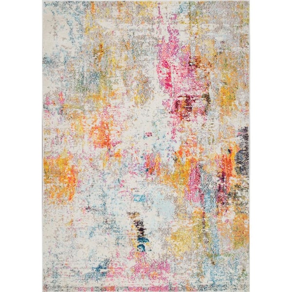 nuLOOM Cezanne Modern Multi 6 ft. 7 in. x 9 ft. Area Rug