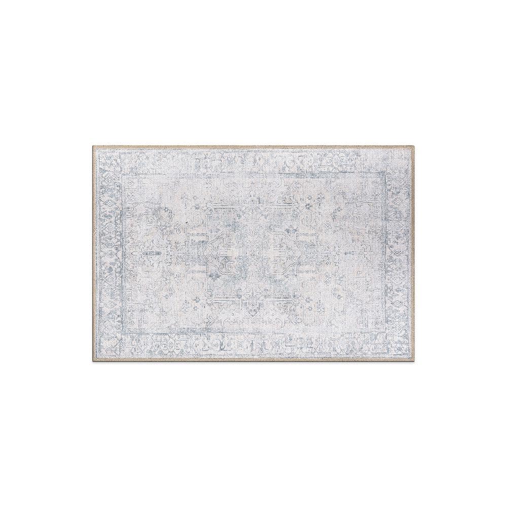 Amber Blue 2 ft. x 3 ft. Vintage Inspired Distressed Machine Washable Area Rug price history on PriceWatchPro