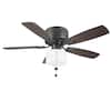 Hampton Bay Bellina 42 in. Oil-Rubbed Bronze Ceiling Fan with Light Kit RH5H1-ORB