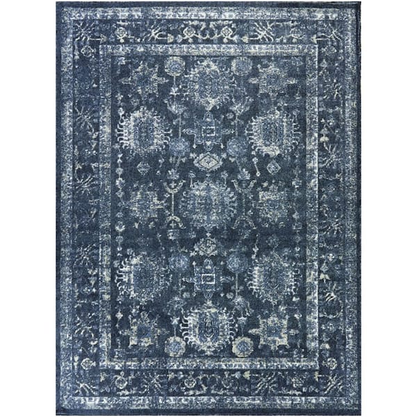 BALTA Pomeroy Navy 7 ft. 10 in. x 10 ft. Oriental Area Rug