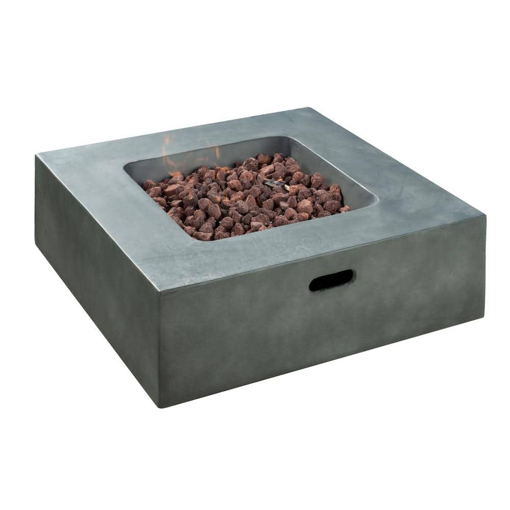 Royal Garden 38 in. Outdoor Square Propane Fire Pit TM21SQ35FPT1 The
