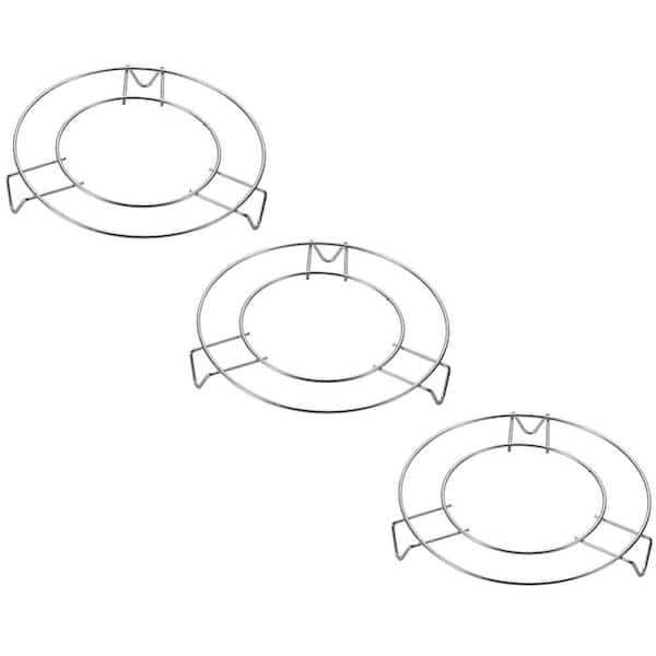 3-Pack 5 in Stainless Steel Steaming Rack Trivet 1 in Height for Instant Pot and Pressure Cookers