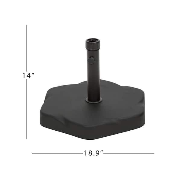 66 pound concrete patio umbrella stand bases 66 lb. Hex Shape Concrete Patio Umbrella Base 18.90 in. Black OUT-D-751