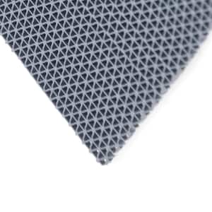 S-Grip Gray 3/16 in. x 4 ft. x 50 ft. PVC Drainage Mat