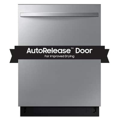 Fingerprint Resistant 51 dBA Dishwasher plus Handle with 3rd Rack and AutoRelease Door in Stainless Steel