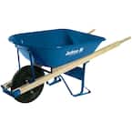 5 cu. ft. Heavy Gauge Seamless Steel Wheelbarrow