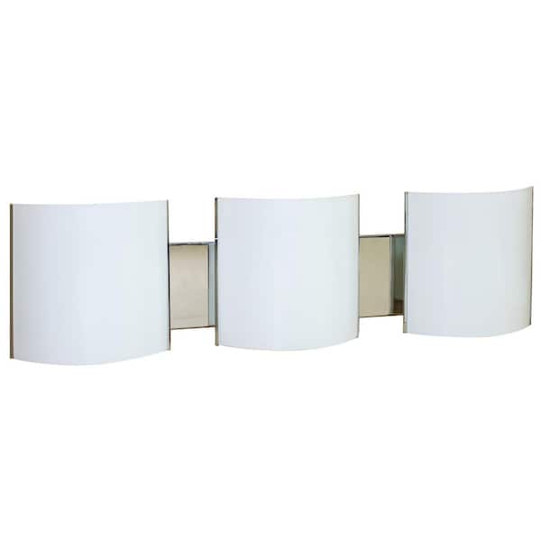 Unbranded 3-Light Brushed Nickel Bath Light