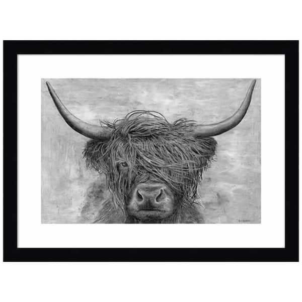 Amanti Art "Norwegian Bison" by Marie Elaine Cusson 1-Piece Framed Giclee Nature Art Print 13 in. x 17 in.