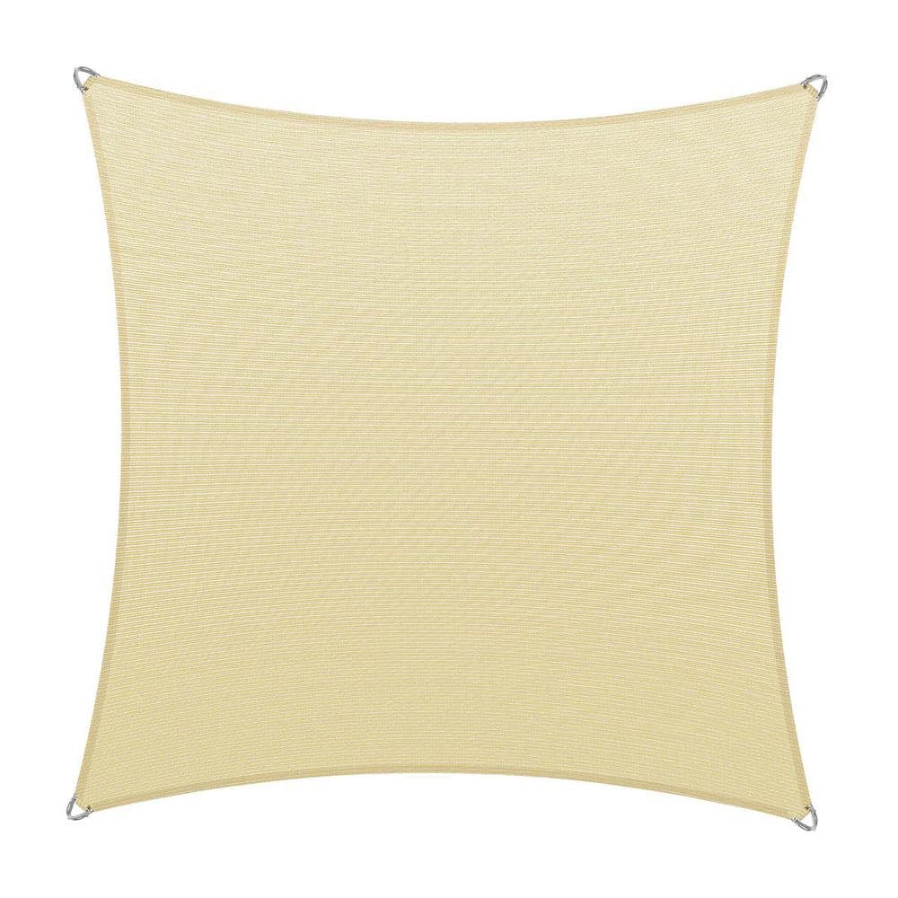 22 ft. x 22 ft. Beige Square Pro Ring Sun Shade Sail Canopy Fabric Cloth price history on PriceWatchPro
