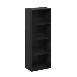 Luder 41.7 in. Blackwood 4-Shelf Standard Bookcase