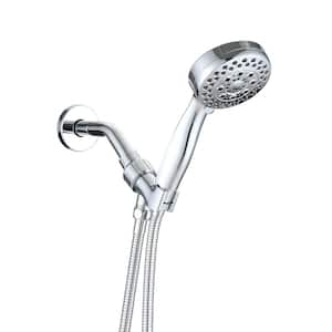 5-Spray Wall Mount Handheld Shower Head 2.5 GPM in Polished Chrome